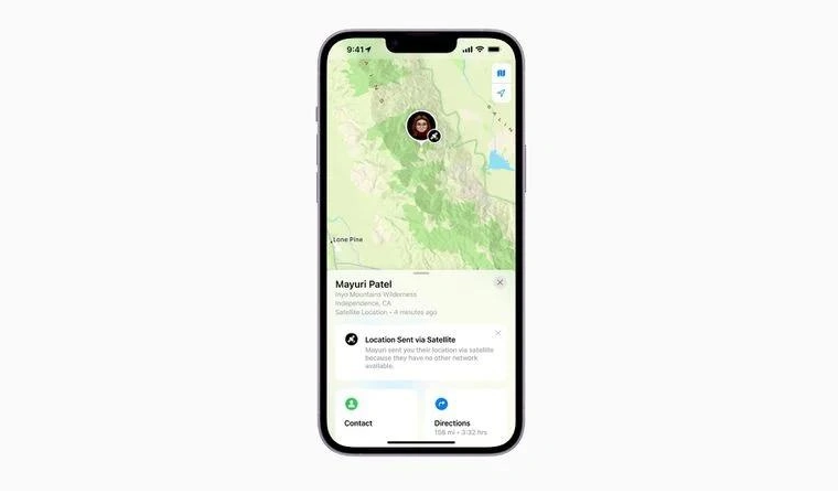 昌邑苹果14维修分享iPhone14系列中 FindMy功能通过卫星分享位置方法教程 